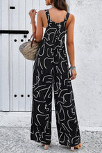 Load image into Gallery viewer, Devine Printed Wide Strap Jumpsuit with Pockets