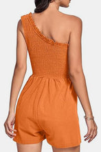 Load image into Gallery viewer, Smocked Single Shoulder Romper