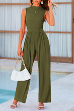 Load image into Gallery viewer, Mock Neck Sleeveless Wide Leg Jumpsuit