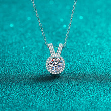 Load image into Gallery viewer, 1 Carat Moissanite Rabbit Ears Shape Pendant Necklace