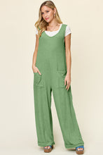 Load image into Gallery viewer, Double Take Full Size Texture Sleeveless Wide Leg Jumpsuit