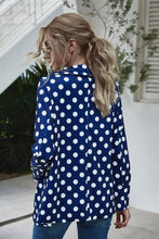 Load image into Gallery viewer, Polka Dot Long Sleeve Blazer