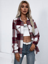 Load image into Gallery viewer, Plaid Button Up Flannel Shirt