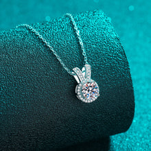 Load image into Gallery viewer, 1 Carat Moissanite Rabbit Ears Shape Pendant Necklace
