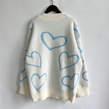 Load image into Gallery viewer, Heart Pattern Long Sleeve Sweater
