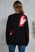 Load image into Gallery viewer, Angel Wings Heart Round Neck Long Sleeve Sweater