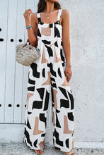 Load image into Gallery viewer, Devine Printed Wide Strap Jumpsuit with Pockets