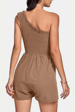 Load image into Gallery viewer, Smocked Single Shoulder Romper