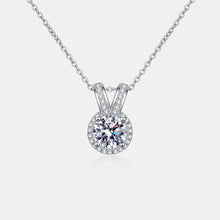 Load image into Gallery viewer, 1 Carat Moissanite Rabbit Ears Shape Pendant Necklace