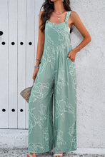 Load image into Gallery viewer, Devine Printed Wide Strap Jumpsuit with Pockets