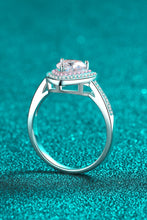 Load image into Gallery viewer, 1 Carat Moissanite Heart 925 Sterling Silver Ring