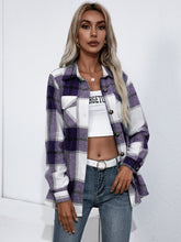 Load image into Gallery viewer, Plaid Button Up Flannel Shirt