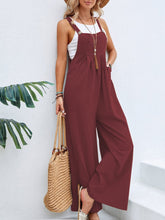 Load image into Gallery viewer, Full Size Square Neck Wide Strap Overalls