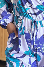 Load image into Gallery viewer, Double Take Full Size Floral Long Sleeve Romper with Pockets