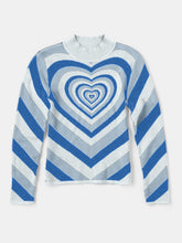 Load image into Gallery viewer, Heart Mock Neck Long Sleeve Sweater