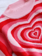 Load image into Gallery viewer, Heart Mock Neck Long Sleeve Sweater