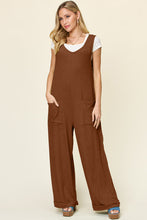 Load image into Gallery viewer, Double Take Full Size Texture Sleeveless Wide Leg Jumpsuit