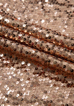 Load image into Gallery viewer, Backless Sequin Mock Neck Long Sleeve Mini Dress