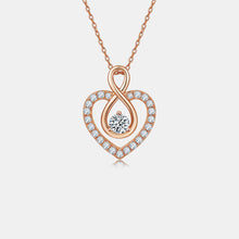 Load image into Gallery viewer, 1 Carat Moissanite 925 Sterling Silver Heart Shape Necklace