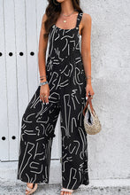 Load image into Gallery viewer, Devine Printed Wide Strap Jumpsuit with Pockets