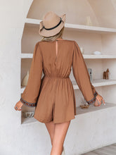 Load image into Gallery viewer, V-Neck Long Sleeve Romper
