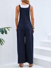 Load image into Gallery viewer, Full Size Square Neck Wide Strap Overalls