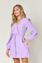 Load image into Gallery viewer, Double Take Full Size Drawstring Long Sleeve Romper