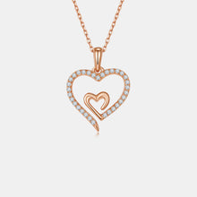 Load image into Gallery viewer, Moissanite 925 Sterling Silver Heart Pendant Necklace