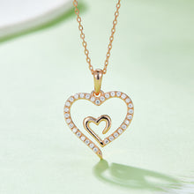 Load image into Gallery viewer, Moissanite 925 Sterling Silver Heart Pendant Necklace