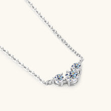 Load image into Gallery viewer, 925 Sterling Silver Inlaid Moissanite Necklace