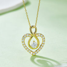 Load image into Gallery viewer, 1 Carat Moissanite 925 Sterling Silver Heart Shape Necklace