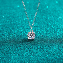 Load image into Gallery viewer, 1 Carat Moissanite 925 Sterling Silver Necklace