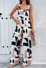 Load image into Gallery viewer, Devine Printed Wide Strap Jumpsuit with Pockets