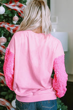 Load image into Gallery viewer, LOVE Heart Sequin Dropped Shoulder Sweatshirt