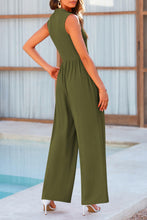 Load image into Gallery viewer, Mock Neck Sleeveless Wide Leg Jumpsuit