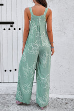 Load image into Gallery viewer, Devine Printed Wide Strap Jumpsuit with Pockets