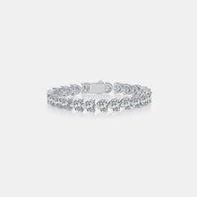 Load image into Gallery viewer, 24 Carat Moissanite 925 Sterling Silver Heart Bracelet