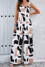 Load image into Gallery viewer, Devine Printed Wide Strap Jumpsuit with Pockets