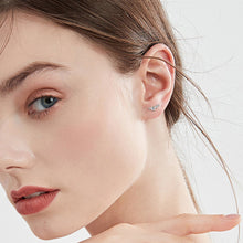 Load image into Gallery viewer, Moissanite 925 Sterling Silver Stud Earrings