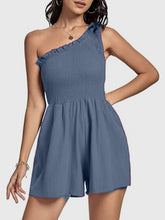 Load image into Gallery viewer, Smocked Single Shoulder Romper