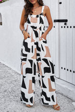 Load image into Gallery viewer, Devine Printed Wide Strap Jumpsuit with Pockets