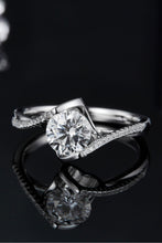 Load image into Gallery viewer, 1 Carat Moissanite 925 Sterling Silver Twisted Ring