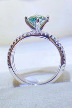 Load image into Gallery viewer, 1 Carat Moissanite Contrast 925 Sterling Silver Ring
