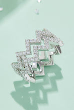 Load image into Gallery viewer, Moissanite Zigzag Stacking Rings