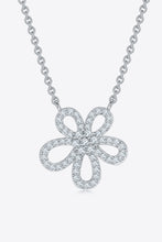 Load image into Gallery viewer, Moissanite Flower Pendant 925 Sterling Silver Necklace