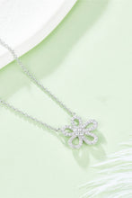 Load image into Gallery viewer, Moissanite Flower Pendant 925 Sterling Silver Necklace