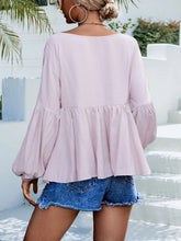 Load image into Gallery viewer, Puff Sleeve Babydoll Blouse