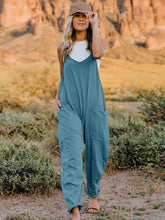 Load image into Gallery viewer, Double Take V-Neck Sleeveless Jumpsuit with Pocket