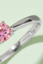 Load image into Gallery viewer, Moissanite Contrast 925 Sterling Silver Solitaire Ring