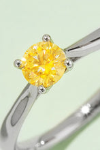 Load image into Gallery viewer, Moissanite Contrast 925 Sterling Silver Solitaire Ring